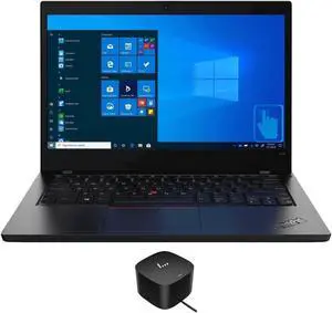Lenovo ThinkPad L14 Home & Business Laptop (Intel i5-1135G7 4-Core, 14.0" 60Hz Touch Full HD (1920x1080), Intel Iris Xe, 8GB RAM, 256GB SSD, Wifi, HDMI, Webcam, Win 10 Pro) with 120W G4 Dock
