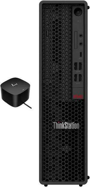 Lenovo ThinkStation P340 SFF Home & Business Desktop (Intel i7-10700 8-Core, Intel UHD 630, 16GB RAM, 512GB SSD, USB 3.2, Display Port, SD Card, Win 11 Pro) with 120W G4 Dock