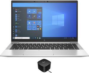 HP EliteBook 845 G8 Home & Business Laptop (AMD Ryzen 7 PRO 5850U 8-Core, 14.0" 60Hz Full HD (1920x1080), AMD Radeon, 16GB RAM, 512GB SSD, Backlit KB, Wifi, HDMI, Win 10 Pro) with 120W G4 Dock