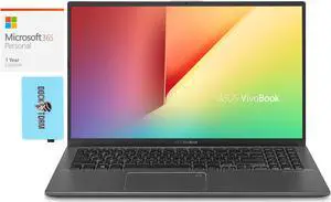 ASUS Vivobook 15 Home & Business Laptop (AMD Ryzen 7 3700U 4-Core, 15.6" 60Hz Full HD (1920x1080), AMD RX Vega 10, 16GB RAM, Win 11 Home) with Microsoft 365 Personal , Dockztorm Hub