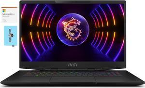 MSI Stealth 17Studio A13VI Gaming & Entertainment Laptop (Intel  i9-13900H 14-Core, 17.3" 240Hz 2K Quad HD (2560x1440), GeForce RTX 4090, Win 11 Pro) with Microsoft 365 Personal , Dockztorm Hub