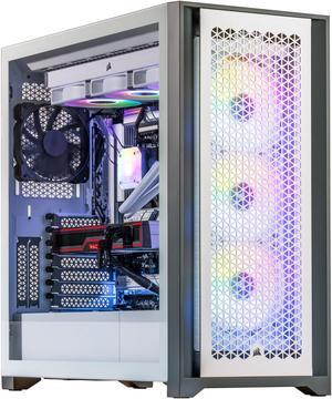 Velztorm White Aciex 3D Custom Built Gaming Desktop PC (AMD Ryzen 7 7800X3D, Radeon RX 9070 XT, 32GB DDR5, 2TB PCIe SSD, RGB Fans, 360mm AIO, 1000W PSU, WiFi 6E, Bluetooth 5.2, 2 RJ-45, Win 11 Pro)