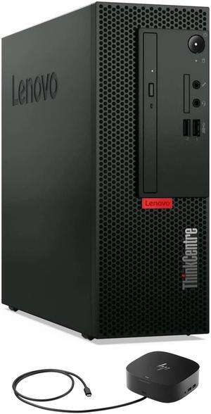 Lenovo ThinkCentre M70c SFF Home & Business Mini Desktop (Intel i3-10100 4-Core, AMD Radeon 520, 4GB RAM, 128GB PCIe SSD, HDMI, Display Port, Optical Drive, Win 11 Pro) with G2 Universal Dock