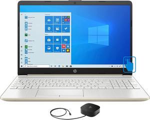 HP 15t-dw300 Home & Business Laptop (Intel i5-1135G7 4-Core, 15.6" 60Hz Touch HD (1366x768), Intel Iris Xe, 64GB RAM, 8TB PCIe SSD, Wifi, HDMI, Webcam, Win 11 Home) with G2 Universal Dock