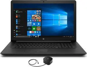 HP 17-by3613dx Home & Business Laptop (Intel i5-1035G1 4-Core, 17.3" 60Hz HD+ (1600x900), Intel UHD, 8GB RAM, 256GB m.2 SATA SSD, Wifi, HDMI, Webcam, Bluetooth, Win 10 Pro) with G2 Universal Dock