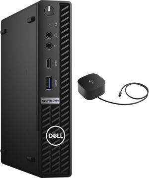 Dell OptiPlex 7080 XE Micro Home & Business Mini Desktop (Intel i5-10500T 6-Core, Intel UHD, 16GB RAM, 2x2TB PCIe SSD RAID 1  (2TB), Wifi, USB 3.2, HDMI, Win 10 Pro) with G5 Essential Dock
