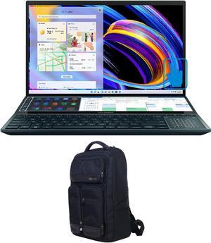 ASUS ZenBook Pro Duo 15 UX582ZM Gaming & Business Laptop (Intel i7-12700H 14-Core, 15.6" 60Hz Touch 4K Ultra HD (3840x2160), GeForce RTX 3060, Win 11 Pro) with Atlas Backpack