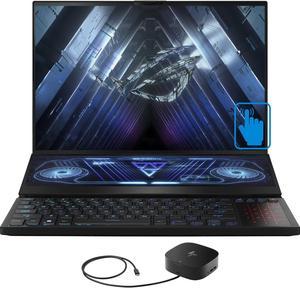 ASUS ROG Zephyrus Duo 16 Gaming  Entertainment Laptop AMD Ryzen 7 6800H 8Core 160 165Hz Touch Wide UXGA 1920x1200 GeForce RTX 3060 Win 10 Pro with G2 Universal Dock