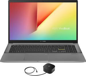 ASUS VivoBook S533EA Home & Business Laptop (Intel i7-1165G7 4-Core, 15.6" 60Hz Full HD (1920x1080), Intel Iris Xe, 8GB RAM, 512GB SSD, Backlit KB, Wifi, Win 10 Home) with G2 Universal Dock
