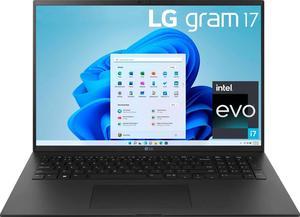 LG Gram 17 UltraLightweight Laptop 170 WQXGA Intel Evo Platform 12Core i71360P 16GB RAM 2x512GB PCIe SSD 1TB Intel Iris Xe Backlit KYB 2 Thunderbolt 4 WiFi 6 Win11Home