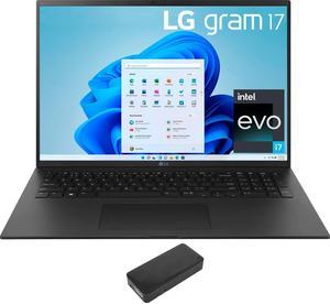LG Gram 17ZB90R Home  Business Laptop Intel i71360P 12Core 170 60 Hz Wide QXGA 2560x1600 Intel Iris Xe 16GB RAM 512GB SSD Backlit KB Wifi USB 32 HDMI Win 11 Home with DV4K Dock