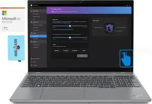 Lenovo T16 Gen 2 Home & Business Laptop (Intel i7-1355U 10-Core, 16.0" 60 Hz Touch Wide UXGA (1920x1200), Intel UHD, 16GB DDR5 5200MHz RAM, Win 11 Pro) with Microsoft 365 Personal , Dockztorm Hub