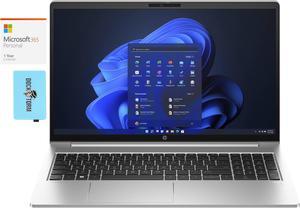 HP ProBook 455 G10 Home & Business Laptop (AMD Ryzen 5 7530U 6-Core, 15.6" 60 Hz Full HD (1920x1080), AMD Radeon, 16GB RAM, Win 11 Pro) with Microsoft 365 Personal , Dockztorm Hub