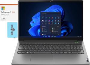 Lenovo ThinkBook 15 G4 Home & Business Laptop (AMD Ryzen 7 5825U 8-Core, 15.6" 60 Hz Full HD (1920x1080), AMD Radeon, 16GB RAM, 512GB SSD, Win 11 Pro) with Microsoft 365 Personal , Dockztorm Hub