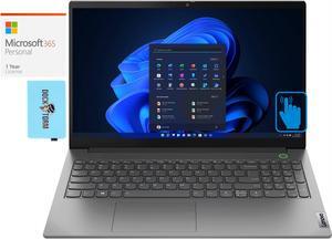 Lenovo ThinkBook 15 G4 Home & Business Laptop (Intel i5-1235U 10-Core, 15.6" 60 Hz Touch Full HD (1920x1080), Intel Iris Xe, 40GB RAM, Win 11 Pro) with Microsoft 365 Personal , Dockztorm Hub