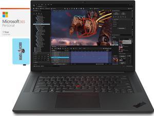 Lenovo ThinkPad P1 Gen 6 Workstation Laptop (Intel i7-13700H 14-Core, 16.0" 60 Hz Wide UXGA (1920x1200), NVIDIA RTX 2000 Ada, Win 11 Pro) with Microsoft 365 Personal , Dockztorm Hub