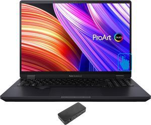 ASUS ProArt Studiobook Pro 16 Workstation Laptop (Intel i9-13980HX 24-Core, 16.0" 120 Hz Touch 3.2K (3200x2000), NVIDIA RTX 3000, 64GB DDR5 5200MHz RAM, 2TB PCIe SSD, Win 10 Pro) with USB-C Dock