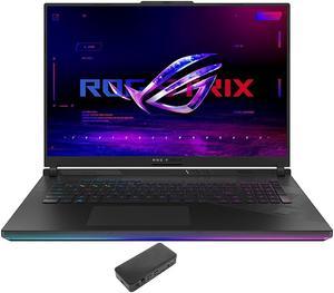 ASUS ROG Strix SCAR 18 Gaming Laptop Intel i914900HX 24Core 18 240 Hz Wide QXGA 2560x1600 GeForce RTX 4090 32GB DDR5 5600MHz RAM 2TB SSD Backlit KB Wifi Win 11 Pro with USBC Dock