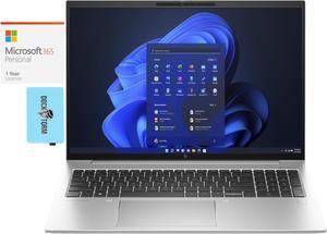 HP EliteBook 860 G10 Home & Business Laptop (Intel i5-1335U 10-Core, 16.0" 60 Hz Wide UXGA (1920x1200), Intel Iris Xe, Win 11 Pro) with Microsoft 365 Personal , Dockztorm Hub