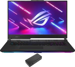 ASUS ROG Strix SCAR 17 Gaming & Entertainment Laptop (AMD Ryzen 9 7945HX 16-Core, 17.3" 240 Hz Quad HD (2560x1440), GeForce RTX 4080, 64GB DDR5 4800MHz RAM, Win 10 Pro) with USB-C Dock