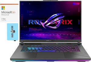 ASUS ROG Strix G16 G614 Gaming Laptop (Intel i9-14900HX 24-Core, 16.0" 240 Hz Wide QXGA (2560x1600), GeForce RTX 4060, 32GB DDR5 5600MHz RAM, Win 11 Pro) with Microsoft 365 Personal , Dockztorm Hub