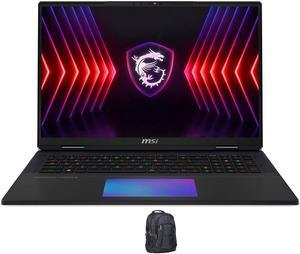 MSI Titian 18HX14036 Gaming & Entertainment Laptop (Intel i9-14900HX 24-Core, 18" 120 Hz 4K (3840x2400), GeForce RTX 4090, 128GB DDR5 5600MHz RAM, 4TB PCIe SSD, Win 10 Pro) with Premium Backpack