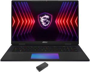 MSI Titian 18HX14036 Gaming & Entertainment Laptop (Intel i9-14900HX 24-Core, 18" 120 Hz 4K (3840x2400), GeForce RTX 4090, 128GB DDR5 5600MHz RAM, 4TB PCIe SSD, Win 10 Pro) with USB-C Dock