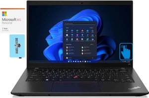 Lenovo ThinkPad L14 Gen 3 Home & Business Laptop (AMD Ryzen 5 PRO 5675U 6-Core, 14.0" 60 Hz Touch Full HD (1920x1080), AMD Radeon, 16GB RAM, Win 11 Pro) with Microsoft 365 Personal , Dockztorm Hub Lenovo ThinkPad L14 Gen 3 Home & Business Laptop (AMD Ryzen 5 PRO 5675U 6-Core, 14.0" 60 Hz Touch Full HD (1920x1080), AMD Radeon, 16GB RAM, Win 11 Pro) with Microsoft 365 Personal , Dockztorm Hub