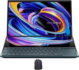 ASUS ZenBook Pro Duo Gaming & Entertainment Laptop (Intel i9-12900H 14-Core, 15.6" 60 Hz Touch Full HD (1920x1080), GeForce RTX 3060, 32GB LPDDR5 4800MHz RAM, Win 10 Pro) with Premium Backpack