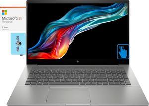 HP Envy Home & Business Laptop (Intel i5-13500H 12-Core, 17.3" 60 Hz Touch Full HD (1920x1080), Intel Iris Xe, 16GB RAM, 512GB PCIe SSD, Win 11 Pro) with Microsoft 365 Personal , Dockztorm Hub
