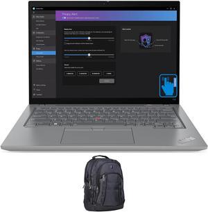 Lenovo ThinkPad T14 Gen 4 Home & Business Laptop (Intel i7-1355U 10-Core, 14.0" 60 Hz Touch Wide UXGA (1920x1200), Intel UHD, 16GB DDR5 5200MHz RAM, 512GB SSD, Win 11 Pro) with Premium Backpack