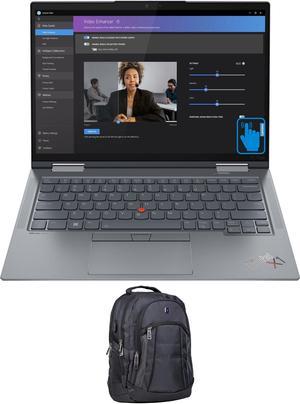 Lenovo ThinkPad X1 Yoga Gen 8 Home & Business 2-in-1 Laptop (Intel i7-1365U 10-Core, 14.0" 60 Hz Touch Wide UXGA (1920x1200), Intel Iris Xe, Win 10 Pro) with Premium Backpack