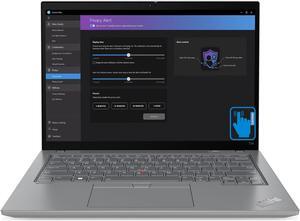 Lenovo ThinkPad T14 Gen 4 Home & Business Laptop (Intel i7-1355U 10-Core, 16GB DDR5 5200MHz RAM, 512GB PCIe SSD, Intel UHD, 14.0" 60 Hz Touch Wide UXGA (1920x1200), Fingerprint, Wifi, Win 10 Pro)
