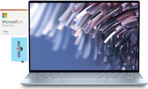 Dell XPS 13 Home & Business Laptop (Intel i7-1250U 10-Core, 13.4" 60 Hz Wide UXGA (1920x1200), Intel Iris Xe, 8GB LPDDR5 5200MHz RAM, Win 11 Home) with Microsoft 365 Personal , Dockztorm Hub