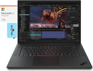 Lenovo ThinkPad P1 Gen 6 Workstation Laptop (Intel i7-13700H 14-Core, 16.0" 60 Hz Wide UXGA (1920x1200), NVIDIA RTX A1000, Win 10 Pro) with Microsoft 365 Personal , Dockztorm Hub