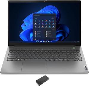 Lenovo ThinkBook 15 G4 Home & Business Laptop (Intel i7-1255U 10-Core, 15.6" 60 Hz Full HD (1920x1080), Intel Iris Xe, 8GB RAM, 512GB SSD, Wifi, Webcam, Fingerprint, Win 11 Pro) with USB-C Dock