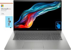 HP Envy Home & Business Laptop (Intel i7-13700H 14-Core, 17.3" 60 Hz Touch Full HD (1920x1080), Intel Iris Xe, 16GB RAM, 512GB PCIe SSD, Win 11 Home) with Microsoft 365 Personal , Dockztorm Hub