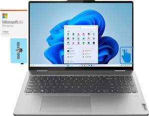 Lenovo Yoga 7 Home & Business 2-in-1 Laptop (AMD Ryzen 7 7735U 8-Core, 16.0" 60 Hz Touch Wide UXGA (1920x1200), AMD Radeon 680M, Win 11 Pro) with Microsoft 365 Personal , Dockztorm Hub