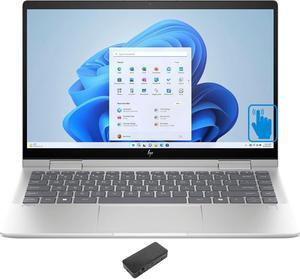 HP Envy x360 Home & Business 2-in-1 Laptop (Intel Core 7 150U 10-Core, 14.0" 60 Hz Touch Full HD (1920x1080), Intel Graphics, 16GB RAM, 512GB SSD, Backlit KB, Wifi, Win 11 Home) with USB-C Dock