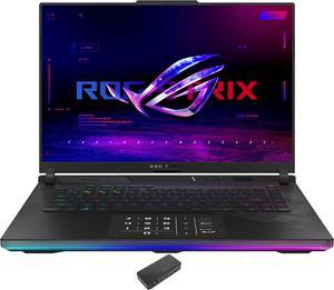 ASUS ROG Strix SCAR Gaming Laptop Intel i914900HX 24Core 160 240 Hz Wide QXGA 2560x1600 GeForce RTX 4080 32GB DDR5 5600MHz RAM 1TB SSD Backlit KB Wifi Webcam Win 11 Pro with USBC Dock