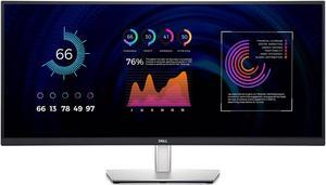 Dell P3424WE P3424WE 34" Monitor: 60Hz Refresh Rate, 5 ms response time, 3440x1440 IPS, Anti-glare Screen, VESA Compatible- Ideal for Home & Business Use