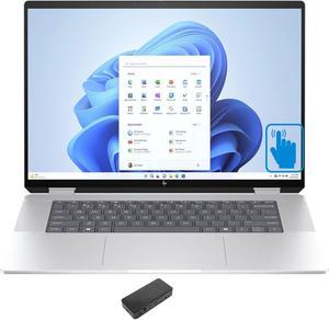 HP Envy x360 Business 2-in-1 Laptop (Intel Ultra 5-125U 12-Core, 16.0" 60 Hz Touch Wide UXGA (1920x1200), Intel Graphics, 16GB LPDDR5 6400MHz RAM, 512GB SSD, Backlit KB, Win 11 Home) with USB-C Dock