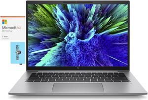 HP Zbook Firefly G10 A Workstation Laptop (AMD Ryzen 7 PRO 7840HS 8-Core, 14.0" 60 Hz Wide UXGA (1920x1200), AMD Radeon 780M, Win 11 Pro) with Microsoft 365 Personal , Dockztorm Hub