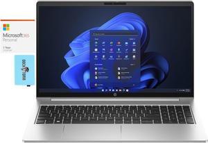 HP ProBook 450 G10 Home & Business Laptop (Intel i5-1334U 10-Core, 15.6" 60 Hz Full HD (1920x1080), 16GB RAM, 256GB PCIe SSD, Backlit KB, Win 10 Pro) with Microsoft 365 Personal , Dockztorm Hub