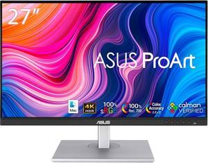 ASUS PA279CV 27" ProArt IPS Display Monitor, 4K UHD (3840x2160), 60Hz Refresh Rate, Anti-Glare Screen, VESA Compatible, Ideal for Home & Business Use, Black/Silver (2024 Latest Model)
