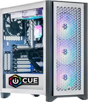 Velztorm iCUE Certified White Armix Custom Built Gaming Desktop PC (AMD Ryzen 9 7900X, GeForce RTX 5080, 64GB DDR5, 2TB PCIe SSD, RGB Fans, 240mm AIO, 1000W PSU, WiFi 6E, Bluetooth 5.2, Win 11 Home)