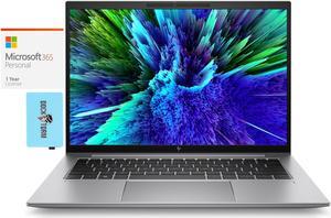 HP ZBook Firefly G10 A Workstation Laptop (AMD Ryzen 7 PRO 7840HS 8-Core, 14.0" 60 Hz Wide UXGA (1920x1200), 32GB DDR5 5600MHz RAM, Win 10 Pro) with Microsoft 365 Personal , Dockztorm Hub