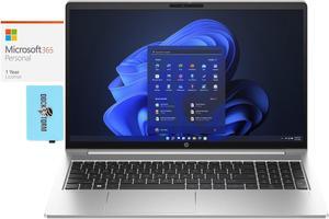 HP ProBook 455 G10 Home & Business Laptop (AMD Ryzen 7 7730U 8-Core, 15.6" 60 Hz Full HD (1920x1080), 16GB RAM, 512GB PCIe SSD, Backlit KB, Win 10 Pro) with Microsoft 365 Personal , Dockztorm Hub