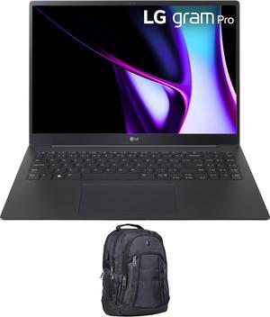 LG Gram Pro Home & Business Laptop (Intel Ultra 7-155H 16-Core, 16.0" 120 Hz 2.8K (2880x1800), GeForce RTX 3050, 32GB LPDDR5X 7466MHz RAM, 2TB PCIe SSD, Win 11 Pro) with Premium Backpack
