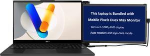 ASUS Vivobook Pro 15 Q533 Home & Business Laptop (Intel Ultra 7-155H 16-Core, 15.6" 60 Hz Full HD (1920x1080), GeForce RTX 3050, 40GB DDR5 5600MHz RAM, Win 11 Pro) with Duex Max DS Monitor